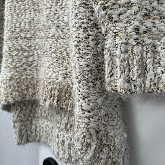 Cream & gold chunky eyelash knit sweater from Lane Bryant - Picture 3 of 4